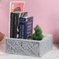 Handmakers Macramé Hamper Gift Basket – Grey | Handmade Cotton Rope Rectangular Tray Basket with Side Handles (10 x 14.5 x 4.3 Inch) | Storage Organizer for Shelf, Fruits, Gifting & Home Décor