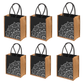 Handmakers Mandala Art Print Resuable Shopping Jute Bags Pack of 6, Jute bags for Return Gifts