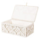 Handmakers Rectangle Storage Box with Lid – Off White | Handmade Cotton Rope Organizer Basket with Cover | Decorative Storage Bin for Bedroom, Living Room, Closet & Home Décor