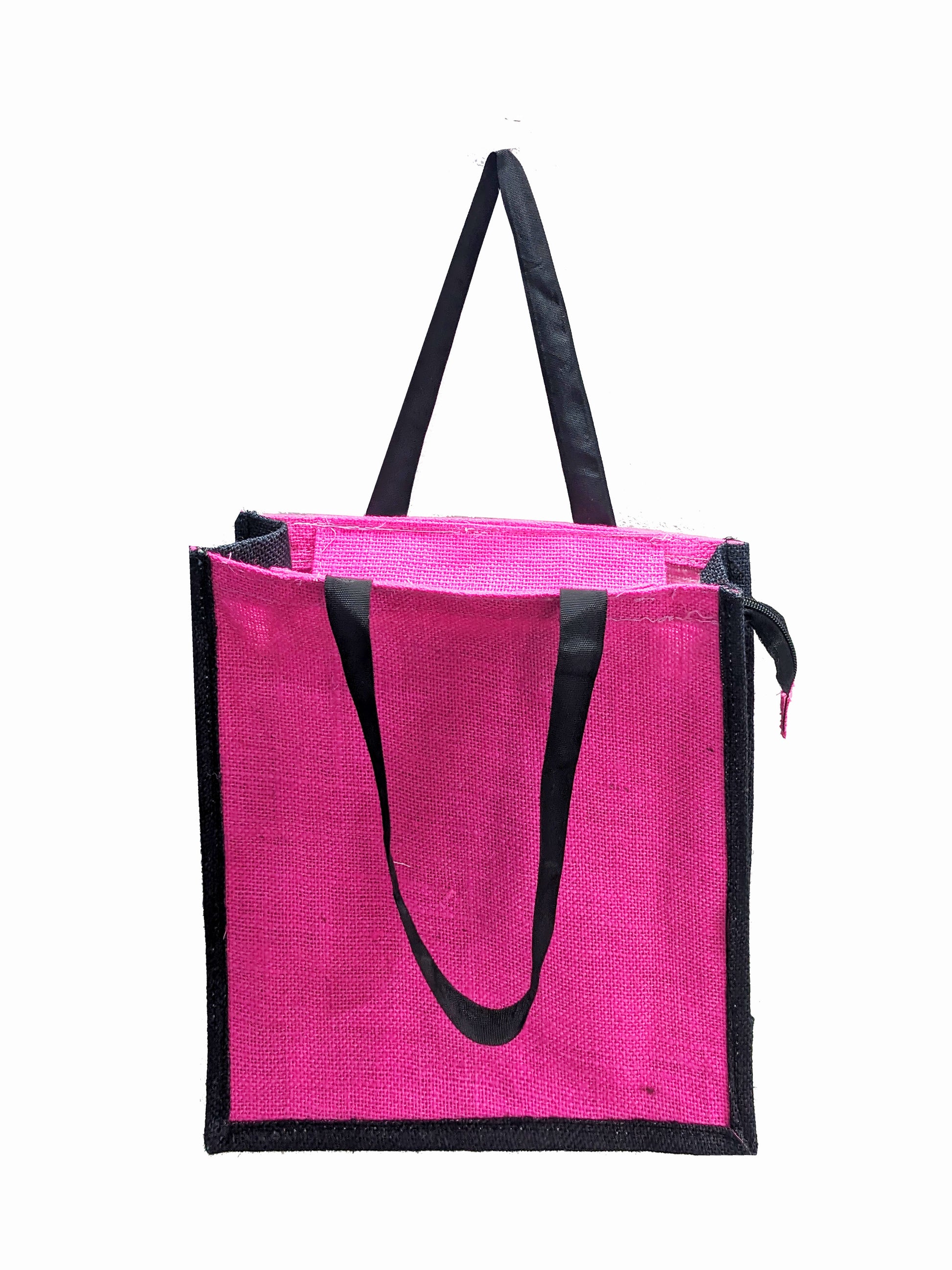 pink jute gift bags