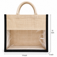 Transparent jute bag