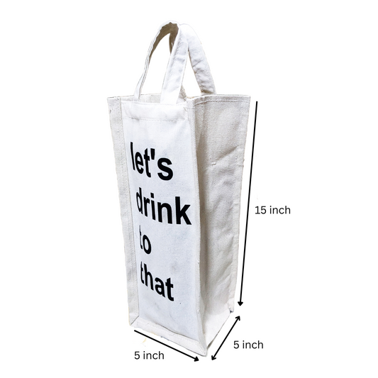 white wine bottle bag