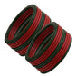 Red And Green In Traditional Color Lac Bangles