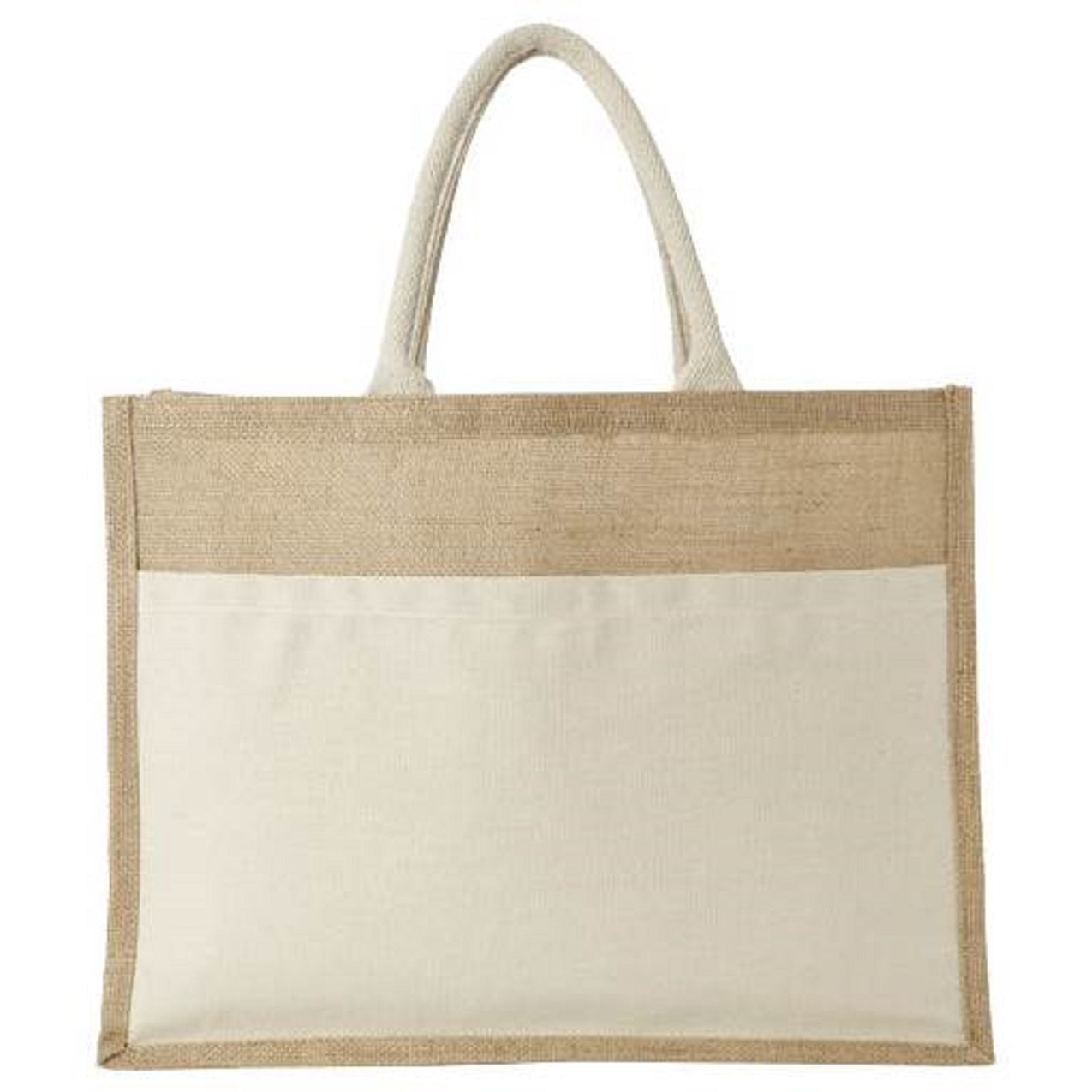 Natural Jute Cloth Handbag With Weeding (Set of 2)