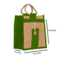 Natural Jute Cloth Handbag With Combo Color ( Set of 3)