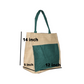 Handmakers Natural Zipper Jute Bag to Carry Tiffin , Bottle