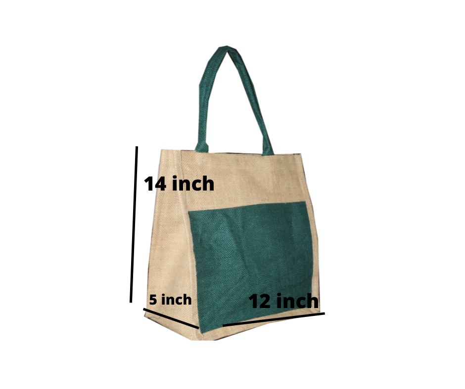 Handmakers Natural Zipper Jute Bag to Carry Tiffin , Bottle