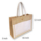 Handmakers Natural Jute Bag with black for Corporate Gifts, Return gift,