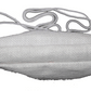 Natural Pure White Jute Bag With Flower Design