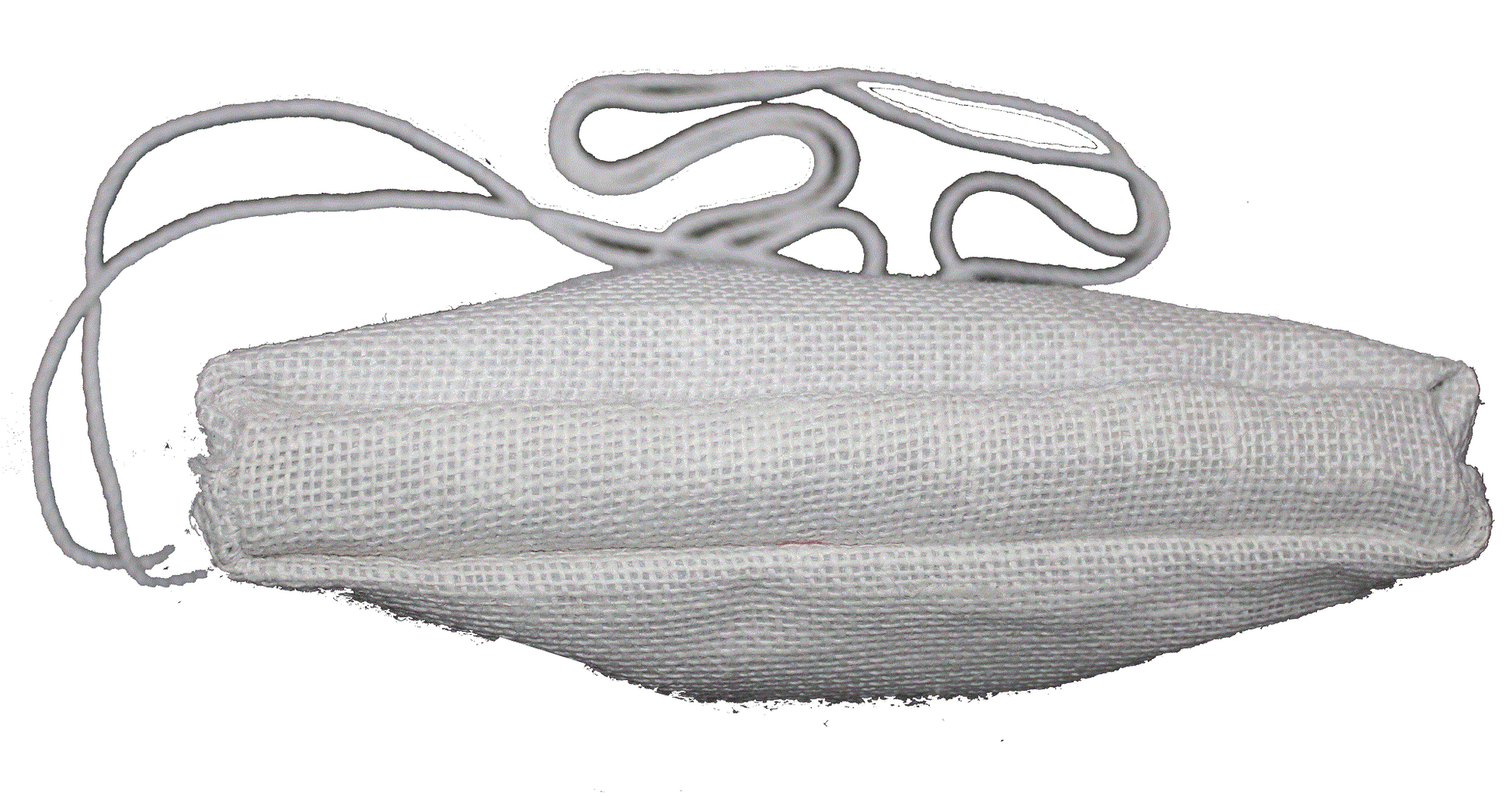 Natural Pure White Jute Bag With Flower Design