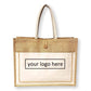 Handmakers Jute Bag with white color || corporate Gift Bag || Festival - Function Gift Bag || ceremony Gift Bag with customization print