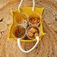 multicolor jute bag