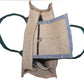 Handmakers Natural Zipper Jute Bag to Carry Tiffin , Bottle