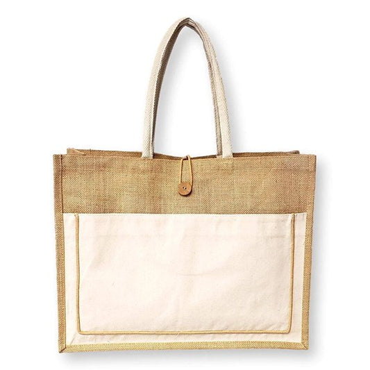 Handmakers Jute Bag with white color || corporate Gift Bag || Festival - Function Gift Bag || ceremony Gift Bag with customization print