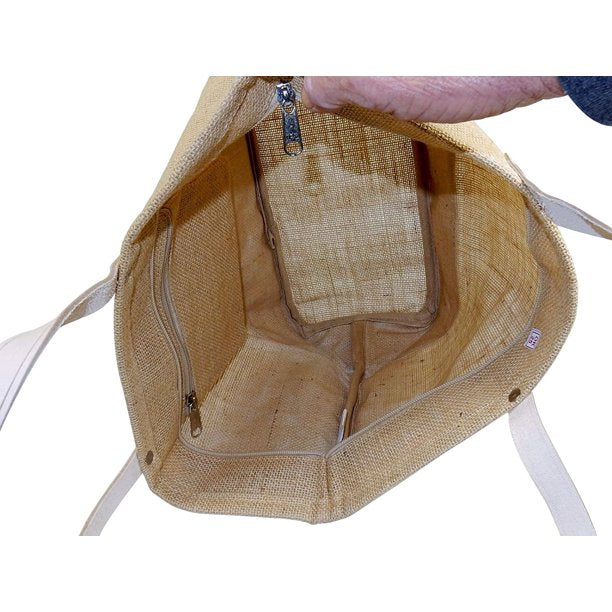 Handmakers Natural Jute Sling Hand Bag For Women  for office
