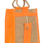 Natural Jute Cloth Handbag With Combo Color ( Set of 3)