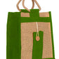 Natural Jute Cloth Handbag With Combo Color ( Set of 3)