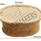 Handmakers ! Natural Bamboo (SARKANDA) Mudda Stool (Multipurose) ! Sitting | Tea Table