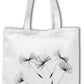 Handmakers Canvas Handbag Flower Design Set of 4
