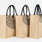Eco Friendly Jute Bag with Printed Design (Set of 3)