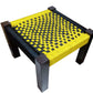 Wooden Pidha With Yellow and Black Color Chess Board