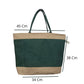 Handmakers  Women Jute Handbag with Green color