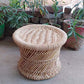 Handmakers Natural Bamboo mudda chair  for Balcony, Garden