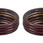 Lac Plain Marroon Chudi ! Bangles Set of (4+4)