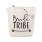 Handmakers Canvas Cloth Tote Bag with zipper and  bride tribe print for shopping