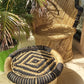 Handmakers Natural Bamboo mudda chair  for Balcony, Garden