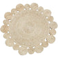 oft beige color featuring a contrasting outer circle