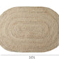  mat  golden color and an elegant oval design
