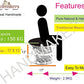 Handmakers Natural Bamboo mudda chair  for Balcony, Garden