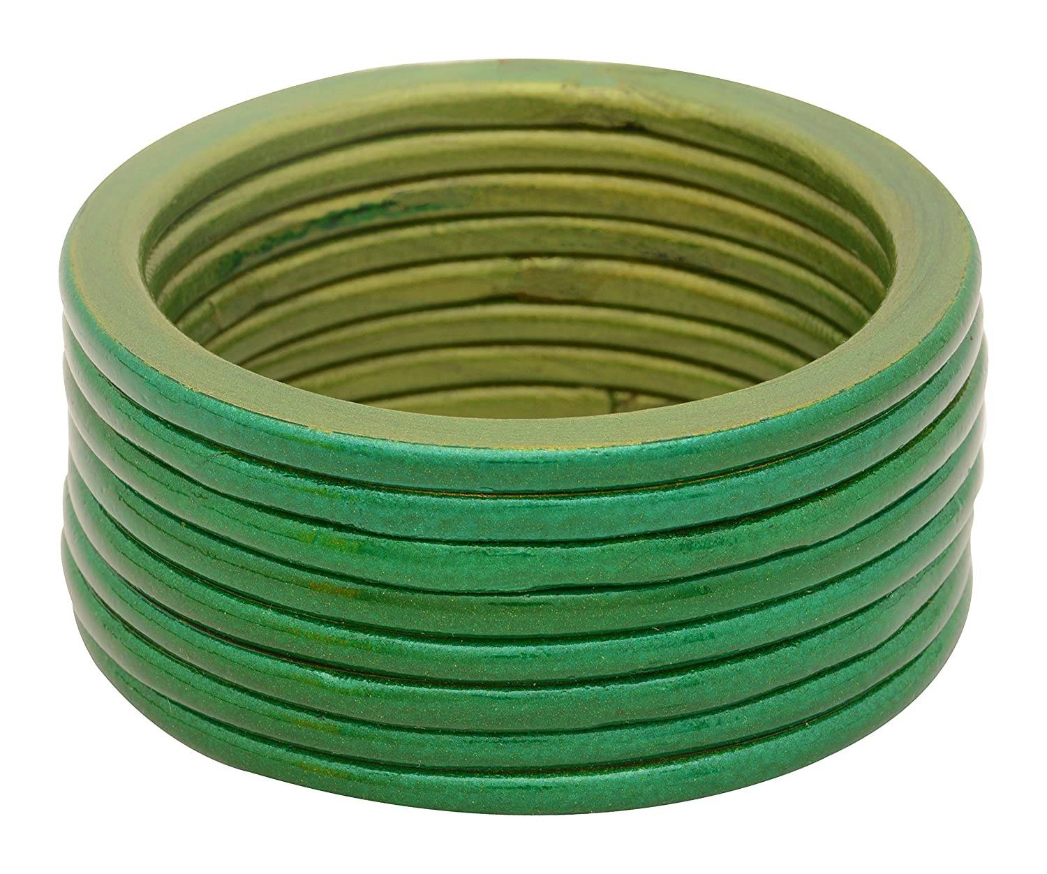 Hanmakers Lac Plain Chudi Bangles Set of (4+4)