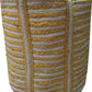 Handmakers Women's Jute Yellow and Beige Handbag