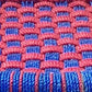 Blue & Red Weaving Mudda stool