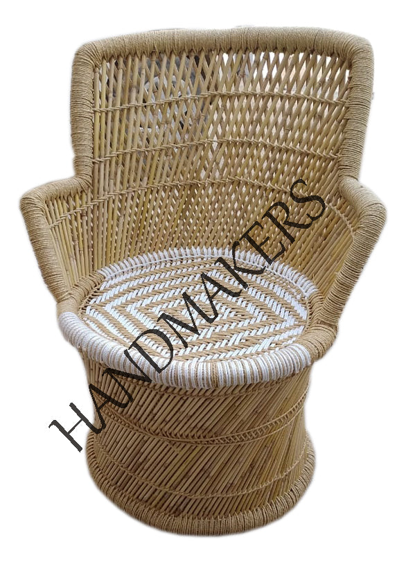 Natural White and Beige Mudda Chair