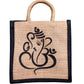 Handmakers Small Ganesha Jute Bags for gifts for special religious occasion