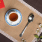 Natural Handmade Jute Rectangle Placemats a Dinning mat / Tablemats ( Set of 6 )