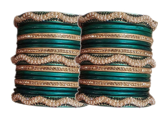 "Handmade Green Bangles"