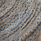 Handmade & Natural Jute and Cotton Oval Shape Runner- 3 X 5 FT
