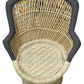 Handmakers Bamboo Mudda chair with Black color for Kids