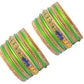 Enthic Traditional Rajasthani Bradal and Partywear Lac Bangles For Women in Green Color set of (7+7)
