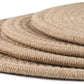 Handmakes Natural Beige Hamp dining  Table Placemats for  (Set of 6)