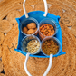Blue small jute bag