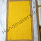 Handmakers Natural Rectangle Jute Carpet with Yellow color