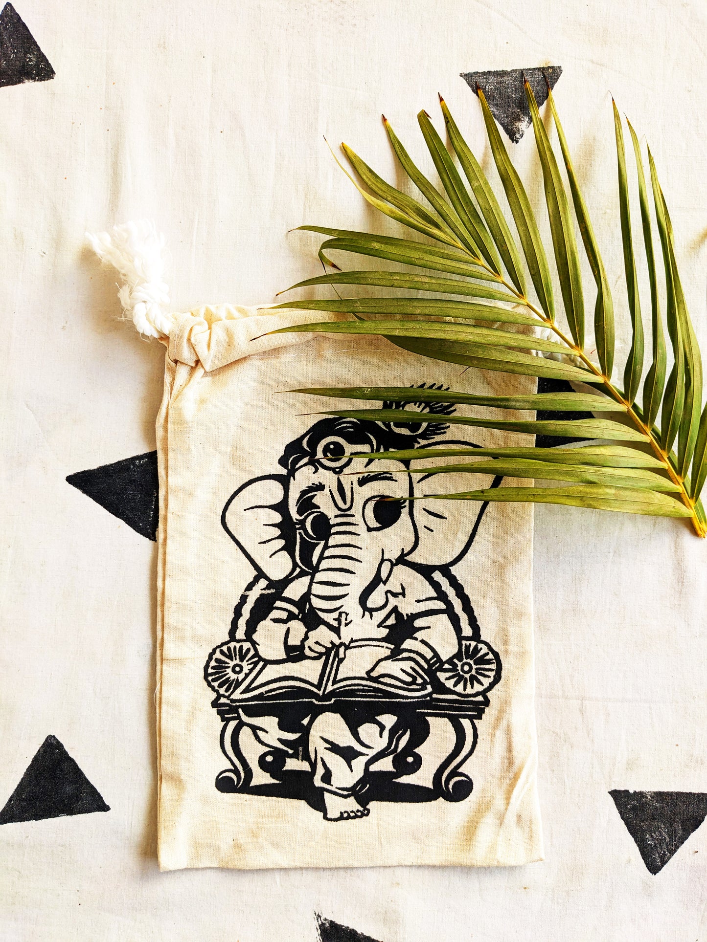 Handmakers Ganesha Cotton Potli Bag