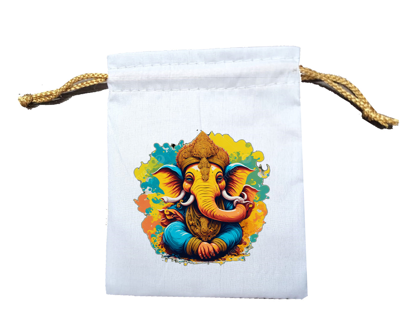 Handmakers Ganesha Cotton Potli Bag 22