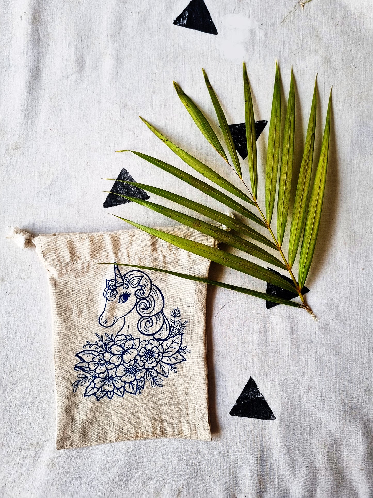 Handmakers Unicorn Cotton Potli Bag