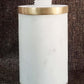 Handwash Marvel Stone Bottle Dispenser Luxury with White & Golden Border